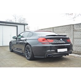 Накладка сплиттер центральная на задний бампер на BMW 6 F06 Gran Coupe M-Pack